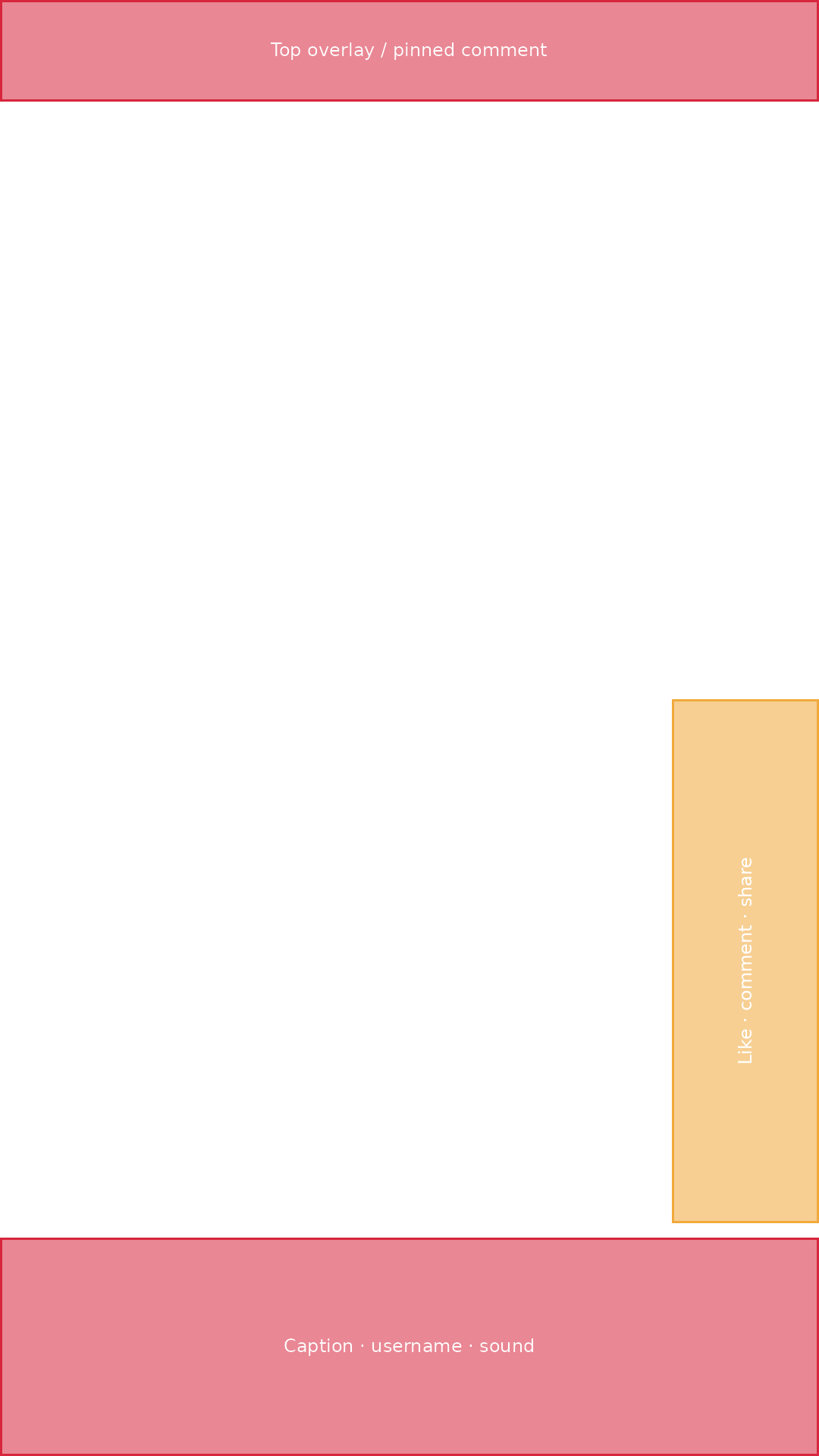 TikTok safe zone overlay (transparent PNG, 1080 x 1920)